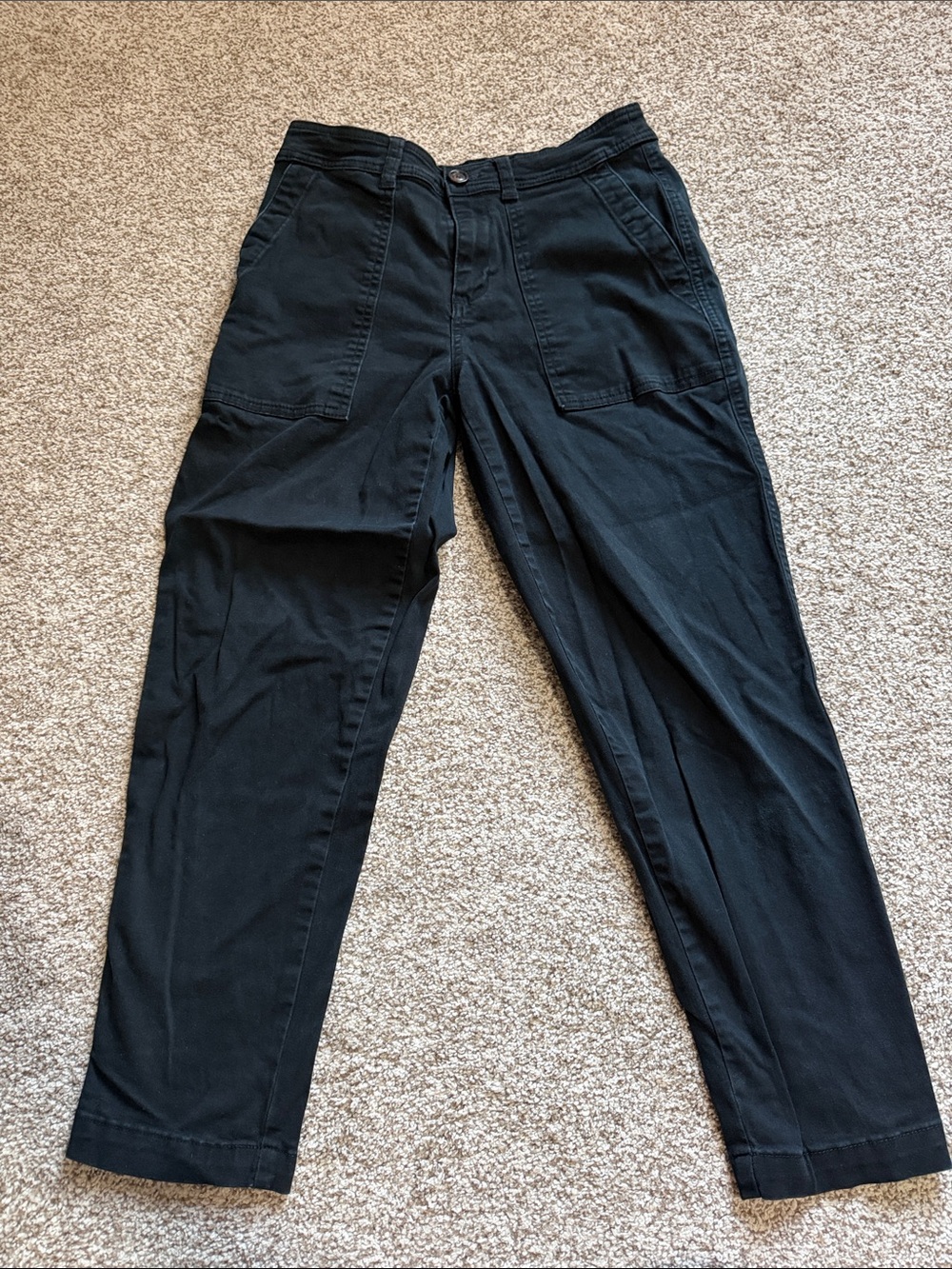 a new day Black Cropped Utility Ankle Pants - Women